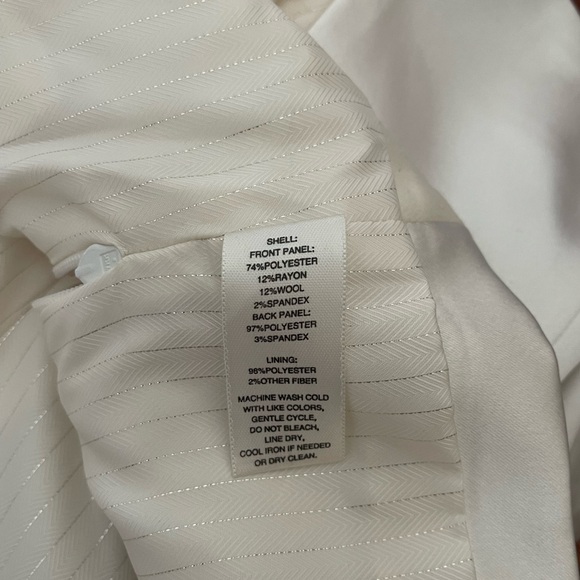 WHBM Ivory Halter Tuxedo Vest - Picture 6 of 7